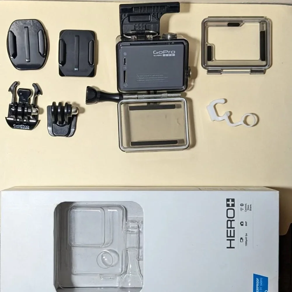 GoPro HERO + Action Cam 1080p 60fps Wi-Fi Waterproof Camera Bundle Original Box